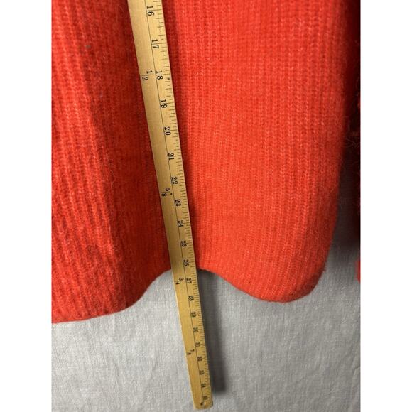 & OTHER STORIES Orange Cardigan Jumper size S Womens Wool Alpaca Blend Casual - Picture 5 of 7